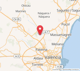 Map of La Providencia, Valencia