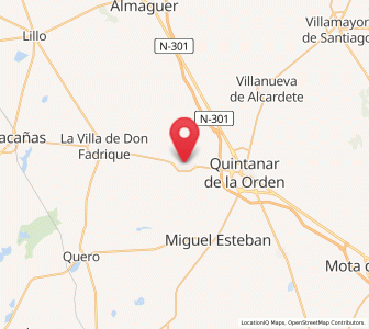 Map of La Puebla de Almoradiel, Castille-La Mancha