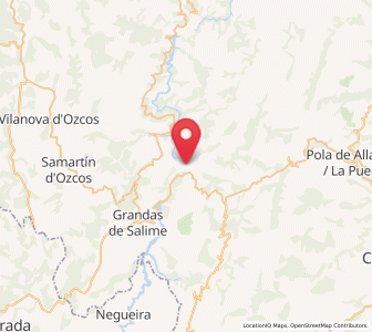 Map of La Quintana, Asturias
