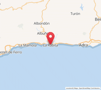 Map of La Rábita, Andalusia