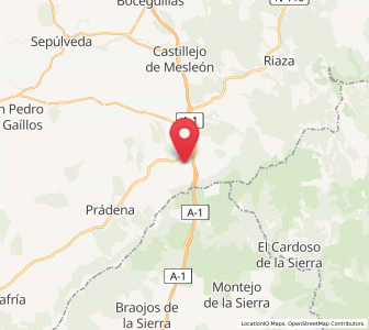 Map of La Rades, Castille and León