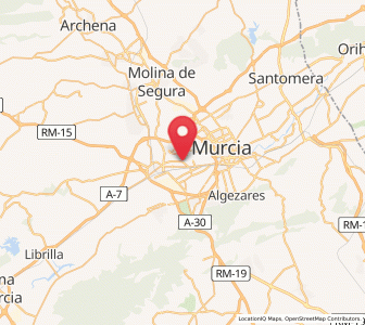 Map of La Raya, Murcia