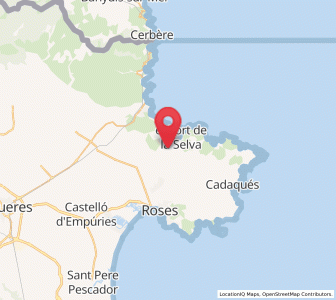 Map of la Selva de Mar, Catalonia