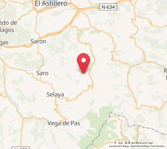 Map of La Toba, Cantabria