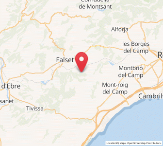 Map of la Torre de Fontaubella, Catalonia
