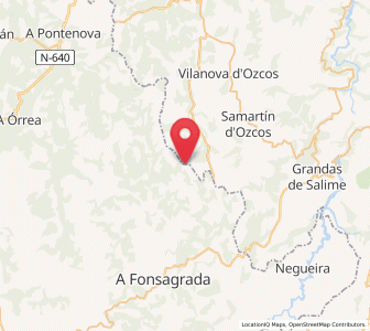 Map of La Trapa, Asturias