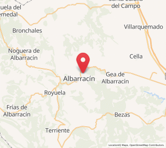 Map of La Vega, Aragon