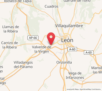 Map of La Virgen del Camino, Castille and León