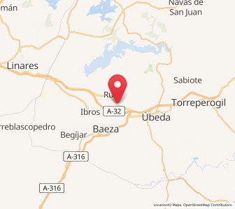 Map of La Yedra, Andalusia