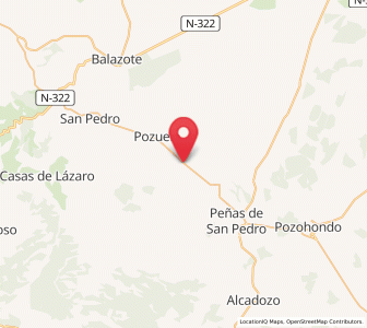 Map of La Zarza, Castille-La Mancha
