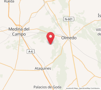 Map of La Zarza, Castille and León