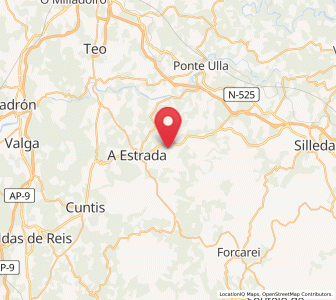 Map of Lagartones, Galicia