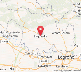 Map of Laguardia, Basque Country