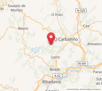 Map of Lajas, Galicia