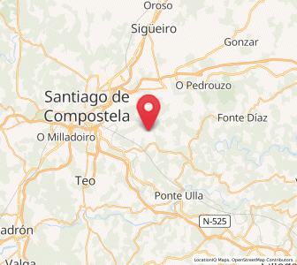 Map of Lamas, Galicia