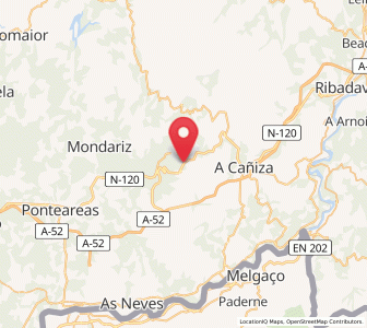 Map of Lamosa, Galicia