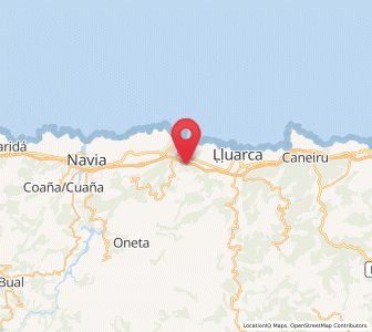 Map of Lañada, Asturias