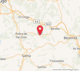 Map of Láncara, Galicia