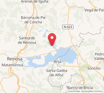 Map of Lanchares, Cantabria