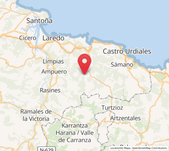 Map of Landeral, Cantabria