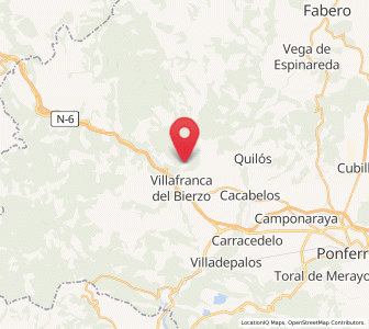 Map of Landoiro, Castille and León