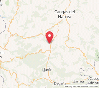 Map of Larna, Asturias