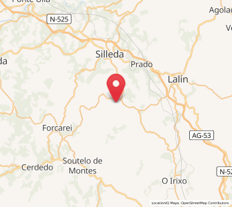 Map of Laro, Galicia