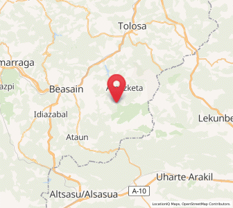 Map of Larraitz, Basque Country