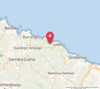 Map of Larrinaga, Basque Country