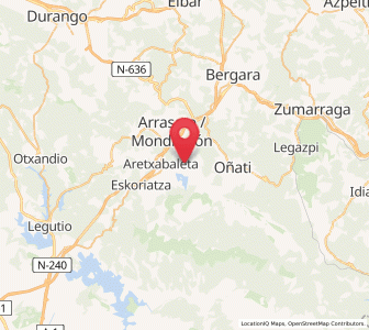Map of Larrino, Basque Country