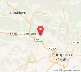 Map of Larunbe, Navarre