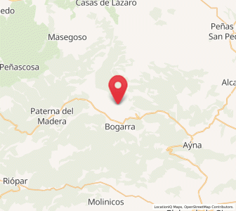 Map of Las Casas de Haches, Castille-La Mancha
