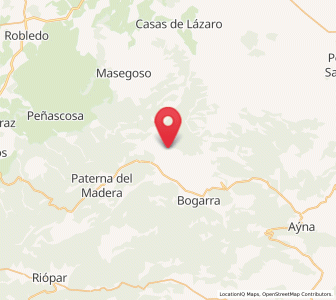 Map of Las Casas de Ramón, Castille-La Mancha