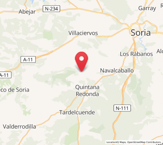 Map of Las Cuevas de Soria, Castille and León