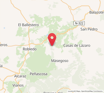 Map of Las Cuevas, Castille-La Mancha