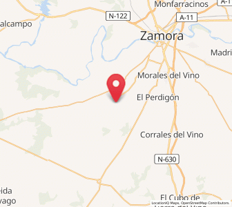 Map of Las Enillas, Castille and León