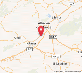 Map of Las Flotas de Butrón, Murcia