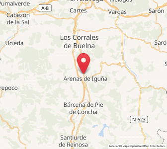 Map of Las Fraguas, Cantabria