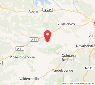 Map of Las Fraguas, Castille and León