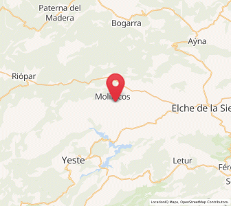Map of Las Hermanas, Castille-La Mancha