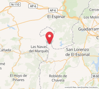 Map of Las Herreras, Madrid