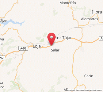 Map of Las Huertas, Andalusia