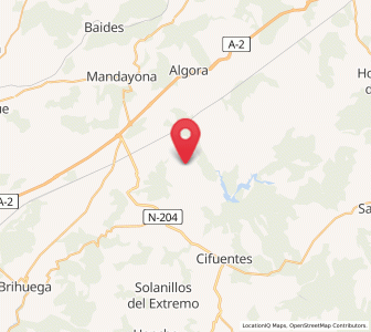 Map of Las Inviernas, Castille-La Mancha