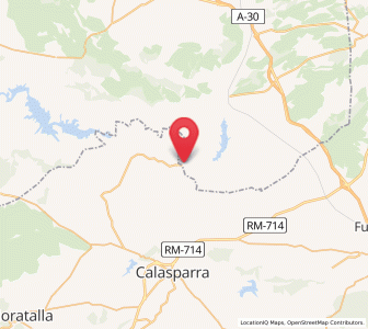 Map of Las Minas, Castille-La Mancha