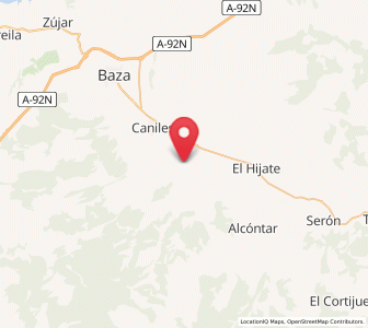 Map of Las Molineras, Andalusia