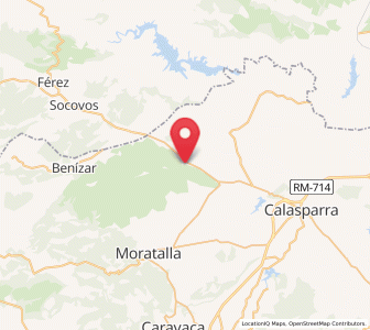 Map of Las Murtas, Murcia