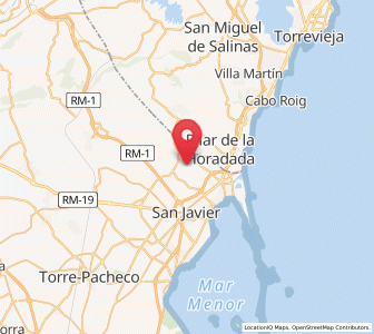 Map of Las Palomas, Murcia