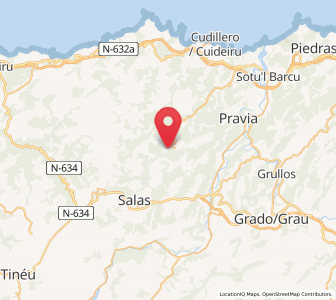 Map of Las Piñeras, Asturias