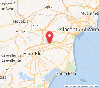 Map of Las Saladas, Valencia