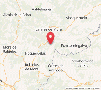Map of Las Torres, Aragon